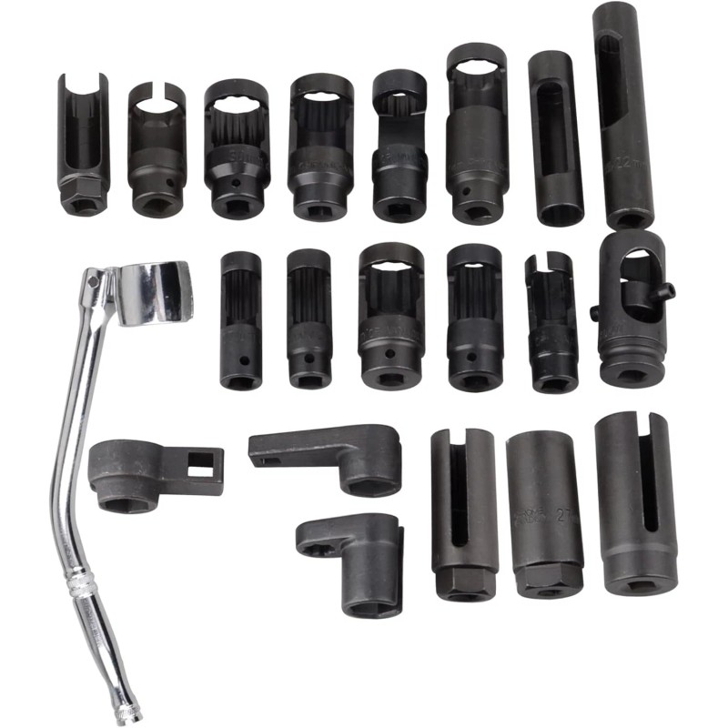 8milelake 21Pcs Oxygen O2 Sensor Socket Set Oil Pressure Sending