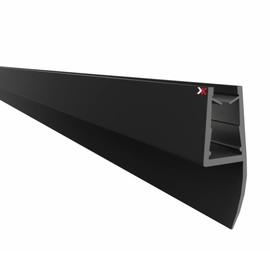 Kraus Premium Shower Seal DD-18 Shower Door Seal for 6-8 mm Glass Thickness 2000 mm in Black Look Shower Seals for Shower Doors and Shower Cubicles Seals from Experts