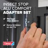 tesa Fly Screen Adaptor Set for Aluminium Doors White, 55193-00000-00