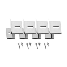 Newpowa Solar Panel Mounting Z Bracket with Nuts and Bolts Mini Version Supporting for RV, Boat, Wall, Off Grid Roof Installation A Sets of 4 Units Sliver Aluminum