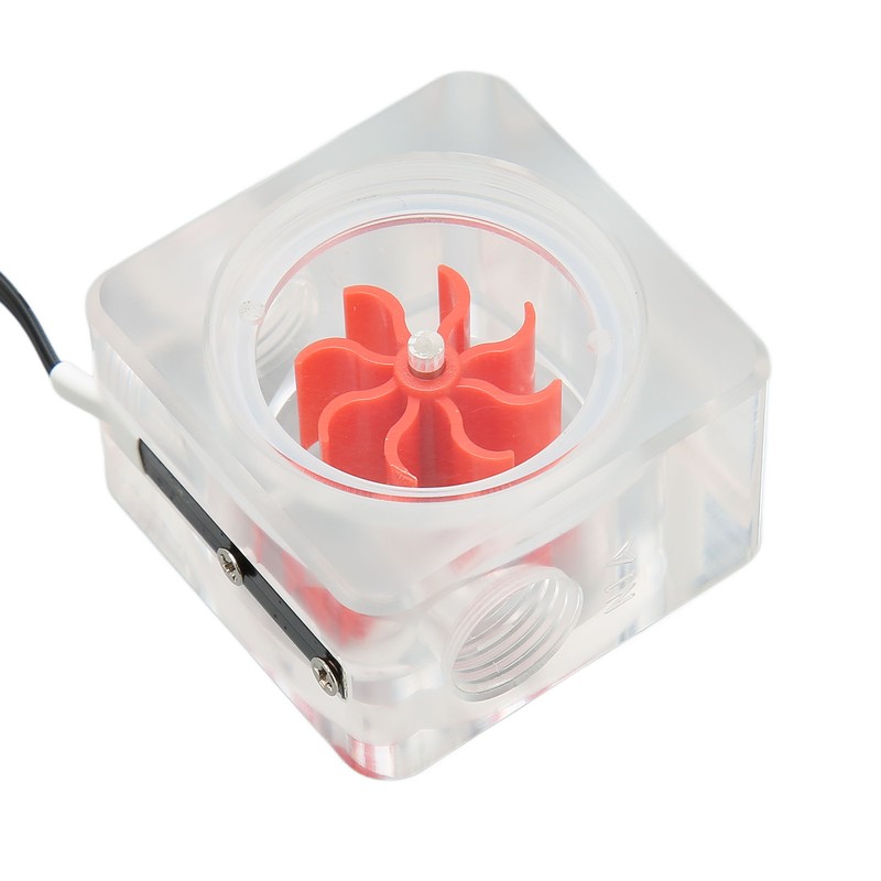 Water Cooling Flow Meter G1/4 Thread 8 Impeller 3 Way