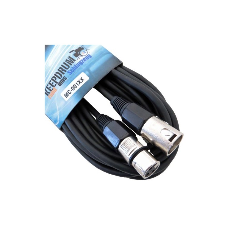 Keepdrum 001XX Microphone Cable 10 m XLR female/XLR male