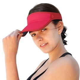GADIEMKENSD Sun Visors Hats for Womens Mens Beach Hat Accessories Summer Straw Sunhat Fashion Foldable Sombreros para Mujer para Ponytail Cap UV Protection for Running Hiking Football Golf Rose Red