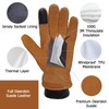 SKYDEER Touch Screen Deerskin Suede Leather Warm Winter Gloves For