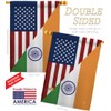 US Friendship India House Flags 2 pcs Pack Regional USA
