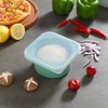 KEVJES Stackable Silicone Pizza Dough Proofing Containers with Lids-500ml portion-6pack