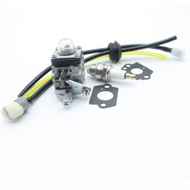 Mtanlo Carburetor Fuel System Kit For Echo Mantis Tiller Cultivator Tc-210 Tc-210I Tc-2100 Sv-6 Sv-5H/2 Sv-5C Sv-4B Hedge Trimmer For For Zama C1U K54A K27 12520013122, 12520013123