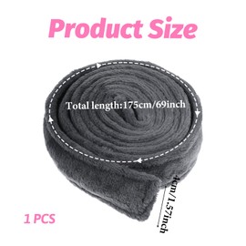 JJUNW Bath Robe Belt Replacement, Unisex Soft Pajamas Replacement Belt Flannel Robe Belt Accessories Tie-Up Pajama Ties, 69 x 1.6 Inch(Dark gray)