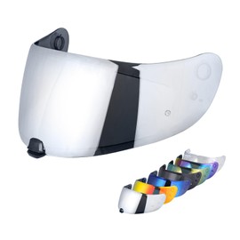 C70 Motorcycle Helmet Shield For FG-17 FG-ST IS-17 HJ20M Full Face Helmet Visor Shield Accessories (Chrome Silver)