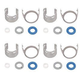Kit de Sellos O-Ring para Inyector de 06D998907, Compatible con 2.0TFSI BPY, Juego de 20 Piezas de Metal y Goma con Soportes de Montaje