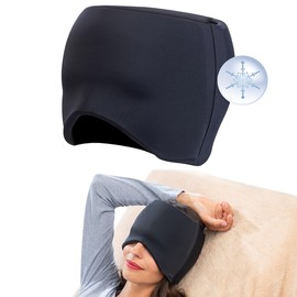 newgen medicals Cooling Mask: 360° Cooling Hat with Gel Filling One Size (Wellness Hat, Warming Cap, Sleep Mask)
