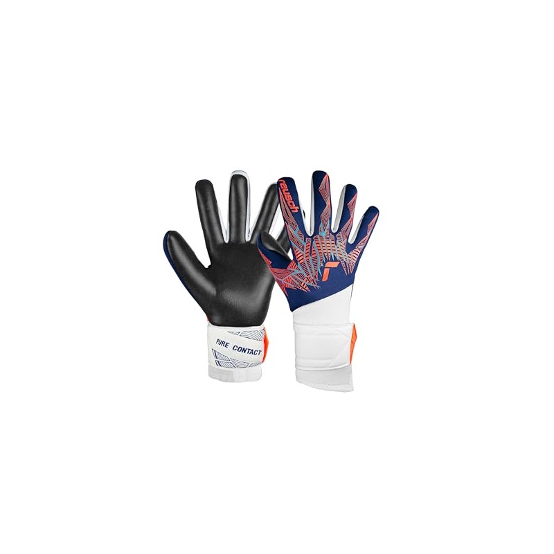 Reusch Pure Contact Silver Adult Goalkeeper Gloves with Negative Construction