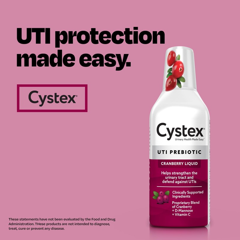 Cystex Urinary Tract Infection Support & Prevention, Cranberry Prebiotic Supplement