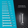 DURATECH 12-Piece Flex-Head Ratcheting Combination Wrench Set, 72-Tooth, Metric, 8-19mm,