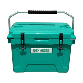 Hogg 20 qt Hard Cooler with Handle, Insulated Portable Cooler, Small Ice Chest, Portable Ice Chest, Hard Roto Molded Shell, Heavy Duty Insulated, 20qt Tarragona Teal