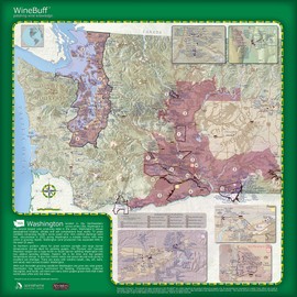 WineBuff Microfiber Polishing Towel | Perfect for Wine Glasses, Kitchenware and More | Leaves Glass and Stainless Steel Spotless | Washington State Edition