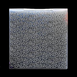 KWELLAM Merry Christmas Star Background Plastic Embossing Folders for Card Making Scrapbooking and Other Paper Crafts 3072501