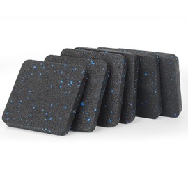 Polyidea Anti-Vibration Pads, 6PCS 3.94" X 3.94" X 0.5" with High Density Rubber Shock - Absorbing Mats, for Washer and Dryer, Air Compressor, Exercise Equipment and Others.