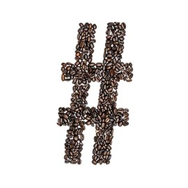 # Coffee Addicts Journal: Coffee Bean Hashtag Cover comes with 70 Lined pages for the # coffee lover