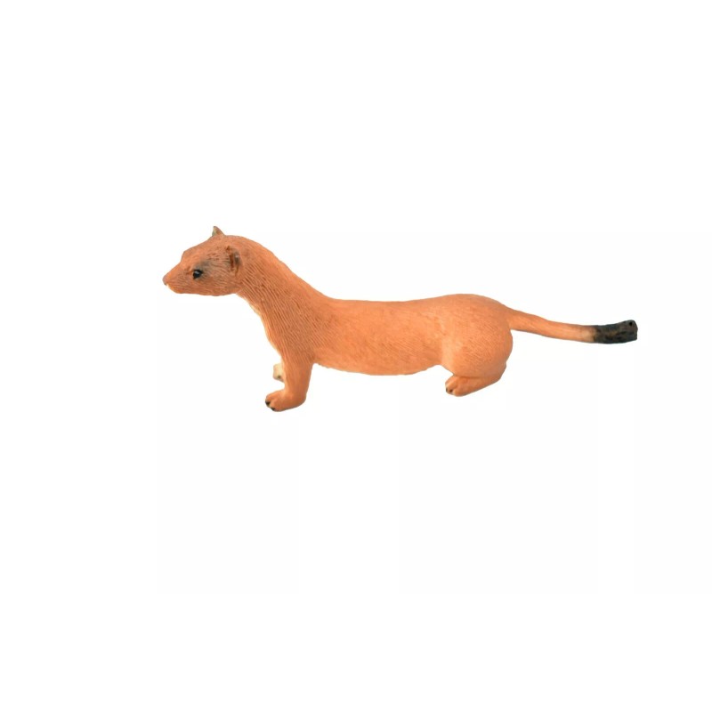 MOJO TOYS Stoat, Short Tail Weasel, Plastic Replica 3.5"W x