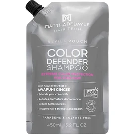 MARTHA DEBAYLE Shampoo REFILL POUCH COLOR DEFENDER. Protección extrema para el cabello teñido. Con extractos naturales de Jengibre de Awapuhi. Sin par