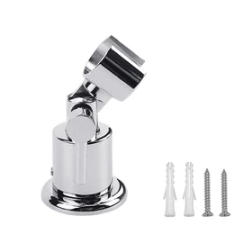 Full Metal Shower Head Holder, 180 Degree Shower Head Holders, Adjustable Shower Holder, Hand Shower Wall Mount for Shower, Shower Head Holder with Screw