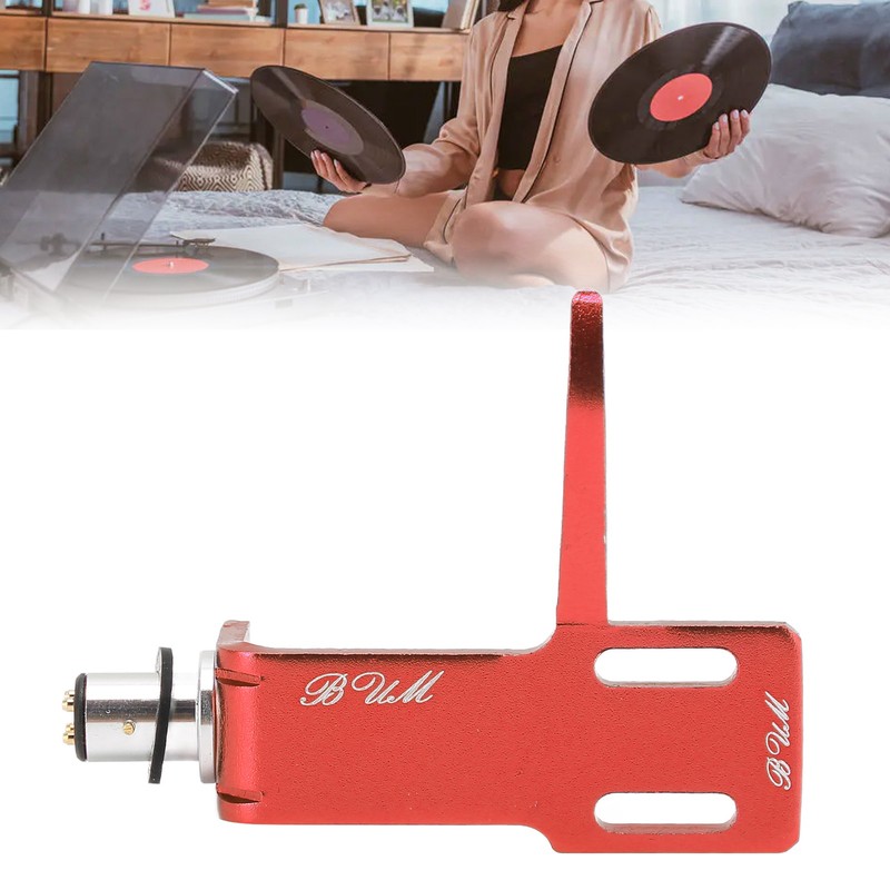 Phonograph Turntable Headshell Aluminum Alloy Headshell Cartridge Keeper for Record