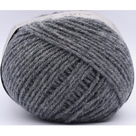 DARUMA 6500 Hand-Knitting Wool Yarn, Airy Wool Alpaca, Medium Weight COL. 8, Dark Gray, Approx. 1.1 oz (30 g), 328.4 ft (100 m)
