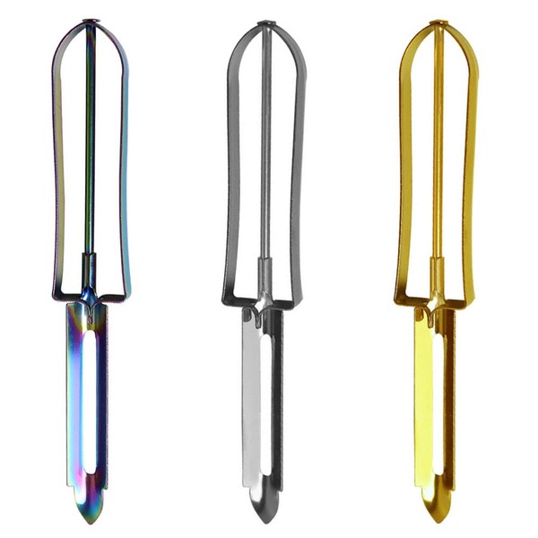 3 Pieces Vegetable Peeler Stainless Steel Rotary Peeler Potato Peeler