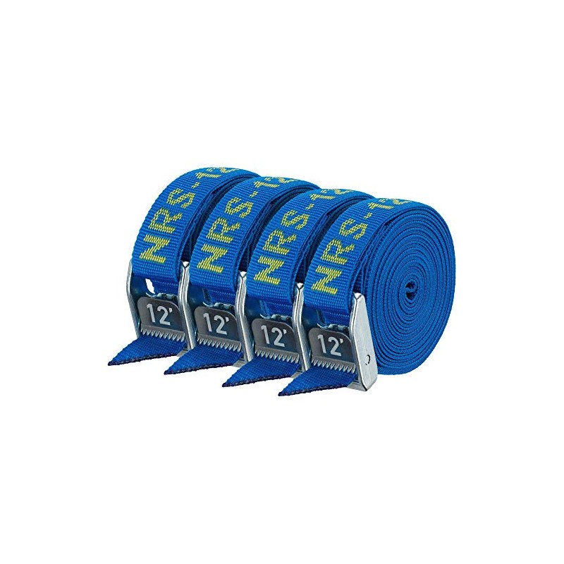 NRS 1" Heavy Duty Tie Down Strap 4 Pack-IconicBlue-12ft