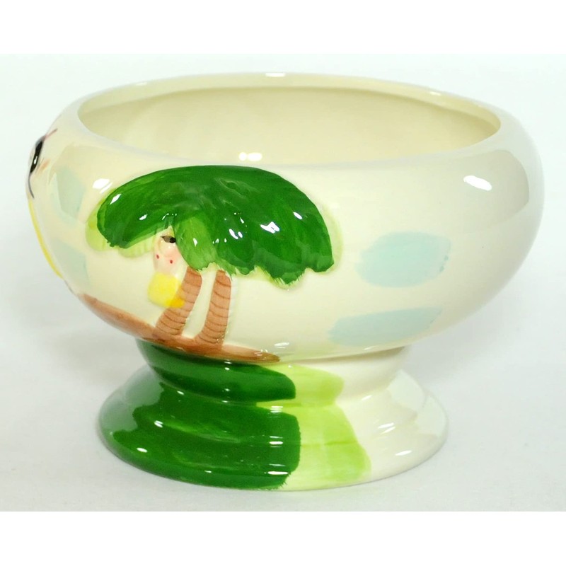 Birsppy 22 Ounce Medium Ceramic Hula Girl Compote Scorpion Bowl