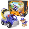 Rubble & Crew, Mix’s Cement Mixer Toy Truck with Action