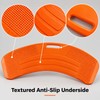 Curved Patient Transfer Board with Anti-Slip Back, Hand Grip and