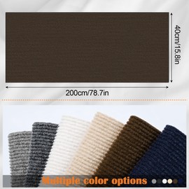 Inchoco Cat Couch Protector - 78.7" x 15.8" Trimmable Self-Adhesive Cats Claws Scratch Pads, Cat DIY Climbing Scratch Furniture Protector from Cats/Dogs Scratching for Big Arm Chair/Sofa Use (Brown)