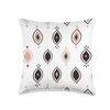Abstract Pattern in Black & Beige on White AEY318 Throw