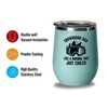Snowboard Teal Wine Tumbler 12oz - snowboard dad - Ski