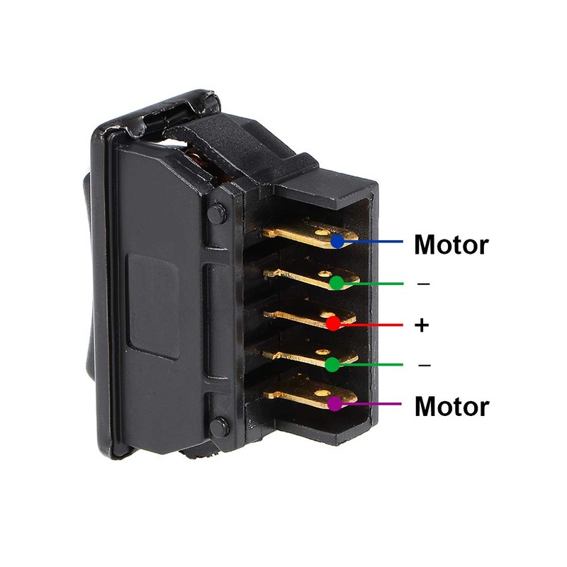 UXCELL Universal 5-Pin Car Window Switch - Master Rocker Switch