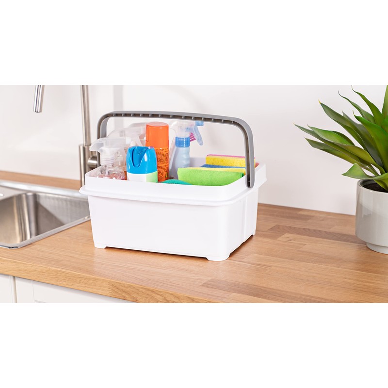 Minky Storage Caddy, White, One Size