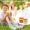 50 Pack Round Food Container Pots with Lids,Reusable Jello Shot