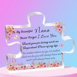 SMARGO Nana Gifts from Grandchildren, Acrylic Plaque Gifts for Nana, Birthday Christmas Thanksgiving Mother's Day Present for Nana