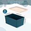 Menkxi 4 Pcs Storage Bins with Lids Plastic Storage Containers