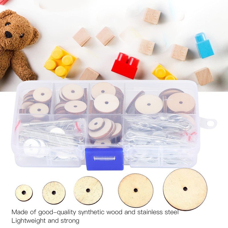 Doll Joints 50 Set Removable Cotter Pin Wood Iron Kit