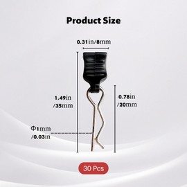 30 Stück RC Karosserie Clips, RC Körper Shell Pin Auto Zubehör, RC Auto Klammern für 1/10,1/12,1/14 1/16 1/18 1/20, R Typ Karosserieklammern, RC Ersatzteile