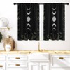 Coxila Moon Phase Kitchen Window Curtains 27.5 x 39 Inch