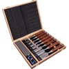 VANSORK 10-Piece Wood Chisel Set with Wooden Box for Woodworking,