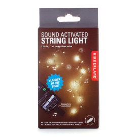 Kikkerland Sound Activated String Light Novelty Decor