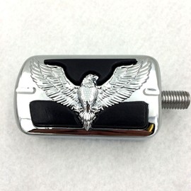 SMT-Eagle Hawk Emblem Chrome Compatible With 1987-2014 DYNA V-ROD CVO SOFTAIL Shifter Peg PEDAL [B013T6NQAM]