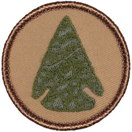 Arrowhead Patrol Patch - 2" Diameter Round Embroidered Patch (Hook-Fastener)