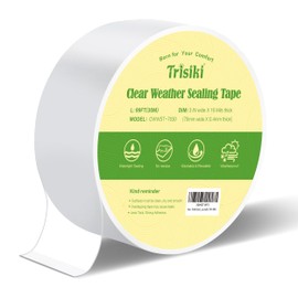 Trisiki Transparent Window Tape for Winter, Weather Stripping Window Seal for Windows Doors, Window Draft Isolation Sealing Tape,Windproof, Surface-Safe Weather Tape for Windows(3" W x 99Ft)