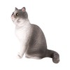 BIUDECO Adorable Cat Figurine Lifelike Desktop Cat Statue for Home